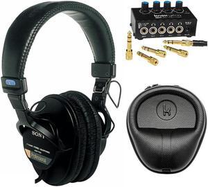 Sony MDR7506 Folding Professional Closed Ear Headphones Bundle