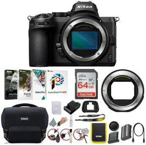 Nikon Z 5 Mirrorless Digital Camera Body Only Bundle with FTZ II Mount Adapter