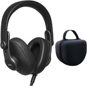 AKG Pro Audio K371 Over-Ear Foldable Studio Headphones Bundle w/ Headphone Case