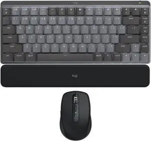 Logitech MX Mechanical Mini Tactile Keyboard - Graphite w/Mouse & Palm Rest