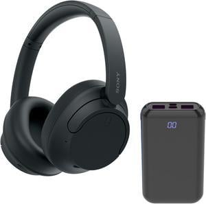 Sony WHCH720N Wireless Over the Ear Noise Canceling Headphones (Black) Bundle