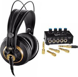 AKG K240 Professional Studio Headphones with Knox Gear Headphone Amplifier