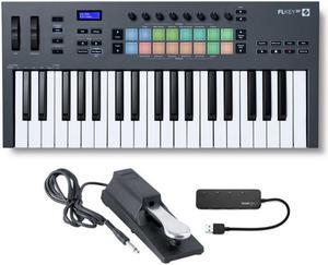 Novation FLkey 37 37-Key MIDI Keyboard Controller with Sustain Pedal and USB Hub