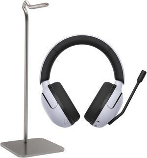 Sony INZONE H5 Wireless Gaming Headset (WHG500/B, White) with metal alloy headphone stand bundle