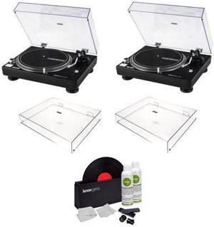 Reloop RP-4000 MK2 Direct Drive Turntable with Reloop Dust Cover and Brush