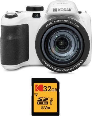 Kodak PIXPRO AZ425 Astro Zoom Camera (White) with 32GB Card
