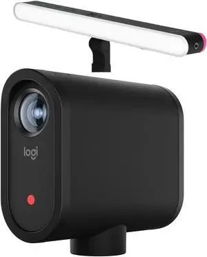 Logitech G Litra Beam LX Dual-Sided Streaming Light with TrueSoft Technology + Mevo Start Live Streaming Camera