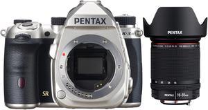 Pentax K-3 Mark III Camera Body (Silver) with DA 16-85mm f3.5-5.6 ED DC WR Lens
