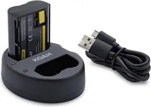 Koah Battery with Dual Charger for Nikon EN-EL15B