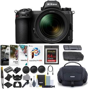 Nikon Z6II with 24-70, 64GB CFexpress, Shoulder Bag, Software & Accessory Bundle
