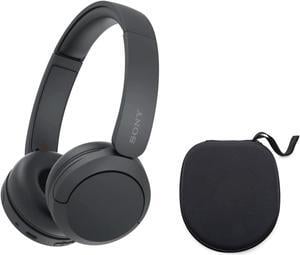 Sony WH-CH520 Wireless Bluetooth On-Ear Headset (Black) with Hard Case