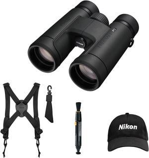 Nikon Prostaff P7 10x42 Binoculars with Hat and Accessory Bundle