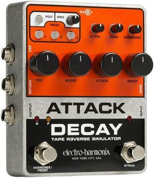 Electro-Harmonix Attack Decay Tape Reverse Simulator Pedal #ATTACK DECAY
