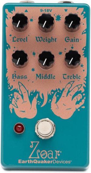 EarthQuaker Devices Zoar Dynamic Audio Grinder Guitar Effects Pedal (Water Blue)