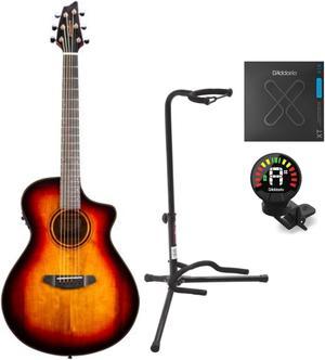 Breedlove Pursuit Exotic S Guitar (Canyon Burst) Bundle with Accessories