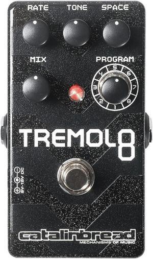 Catalinbread Tremolo 8 Guitar Effects Pedal with 9V Power Supply (Black)