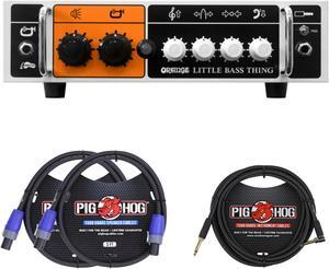 Orange Amps 500W Little Bass Amplifier with Speakon Cables (2) and Guitar Cable