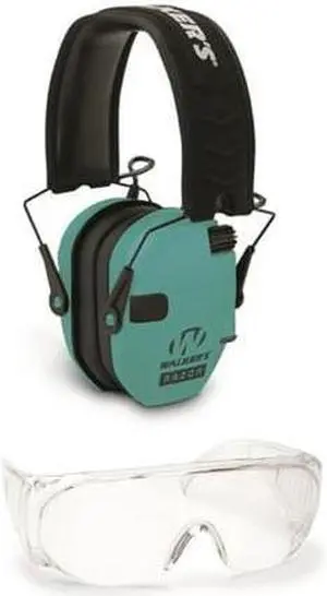 Walker's Razor Slim Electronic Shooting Range Earmuffs and OTG Glasses Kit