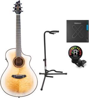 Breedlove Pursuit Exotic S Guitar (White Sand) with Accessories