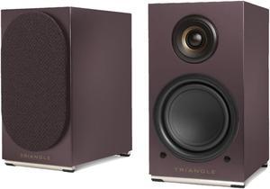 Triangle AIO TWIN Wireless Bluetooth Wi-Fi Speakers (Eggplant, Pair)