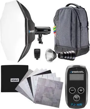 Westcott FJ200 Strobe 1-Light Backpack Kit with FJ-X3 S Wireless Trigger Bundle