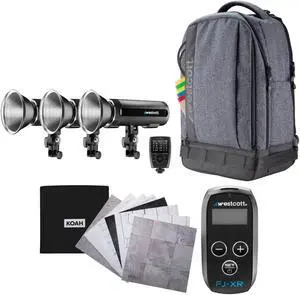 Westcott FJ200 Strobe 3-Light Backpack Kit with Wireless Trigger Bundle