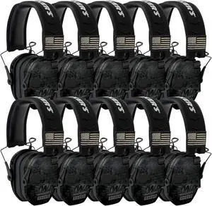 Walker's Razor Slim Electronic Shooting Muffs Patriot Series (Camo) (10-Pack)
