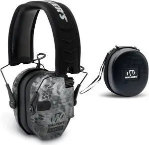 Walkers Razor Digital Ear Muffs (Raid Kryptek) with Walker's Protective Case