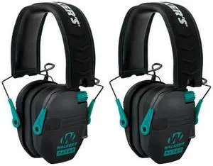 Walker's Razor Slim Electronic Shooting Muffs 2-Pack, Teal