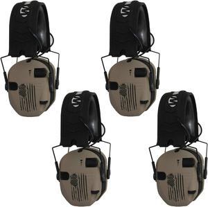 Walker's Razor Slim Electronic Shooting Muffs (4-Pack, US Flag-FDE)