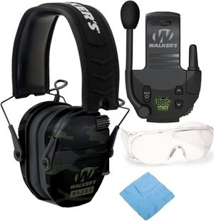 Walkers Razor Slim Electronic Muff (MultiCam Camo Gray) Bundle