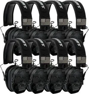 Walker's Razor Slim Electronic Shooting Muffs Patriot Series (Camo) (8-Pack)