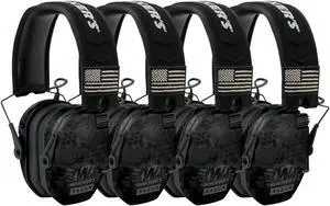 Walker's Razor Slim Electronic Shooting Muffs Patriot Series (Camo) (4-Pack)