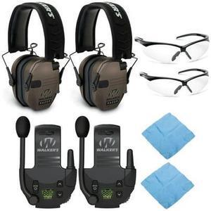 Walkers Razor Slim Electronic Muff (Flat Dark Earth, 2-Pack) Bundle