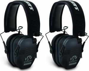 Walker's Razor Slim Electronic Shooting Muffs 2-Pack, Black