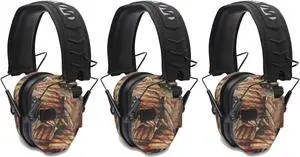 Walker's Razor Slim Electronic Shooting Muffs 3-Pack Bundle, (USA 2nd Amendment)