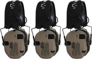 Walker's Razor Slim Electronic Shooting Muffs (3-Pack, US Flag-FDE)