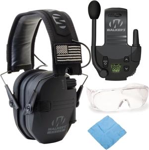 Walker's Razor Slim Electronic Muff (Black Patriot Version) Bundle