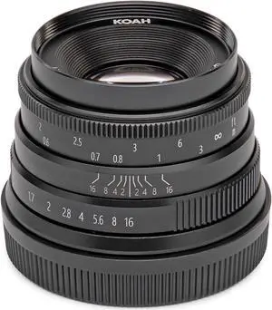 Koah Artisans Series 35mm f/1.7 Manual Focus Lens for Fujifilm FX (Black)