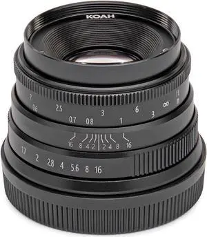 Koah Artisans Series 35mm f/1.7 Manual Focus Lens for Micro Four Thirds (Black)