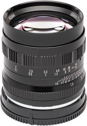 Koah Artisans Series 50mm f/1.4 Manual Focus Lens for Fujifilm FX (Black)