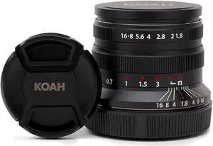 Koah Artisans 55mm f/1.8 Large Aperture Manual Focus Lens for Canon RF (Black)