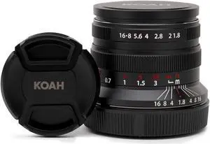 Koah Artisans 55mm f/1.8 Large Aperture Manual Focus Lens for Nikon Z (Black)