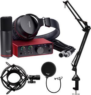 Focusrite Scarlett Solo Studio 4th Gen USB Audio Interface w/Accessories Bundle