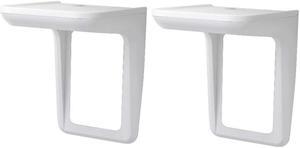 Knox Gear Multi-Purpose Outlet Wall Shelf with Cable Management (2-Pack)