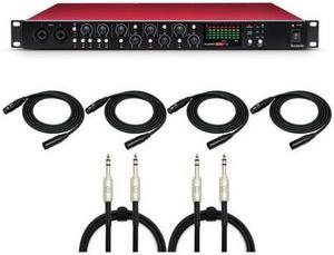 Focusrite Scarlett OctoPre 8-Channel Mic Pre Expansion with Cables Bundle