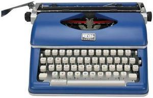 Royal Consumer Classic Retro Manual Typewriter (Classic Blue)