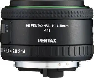 PENTAX-FA 50mm F1.4 Large Aperture HD Coating Lens (Black Matte Finish)