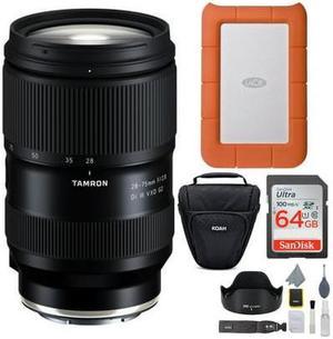 Tamron 28-75mm f/2.8 Di III VXD G2 Lens for E-Mount with 1TB Hard Drive Bundle