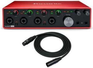 Focusrite Scarlett 18i8 3rd Gen 18x8 USB Audio Interface with XLR Cable